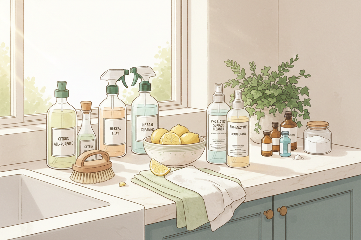 Natural Kitchen Cleaning Routine For Busy Families