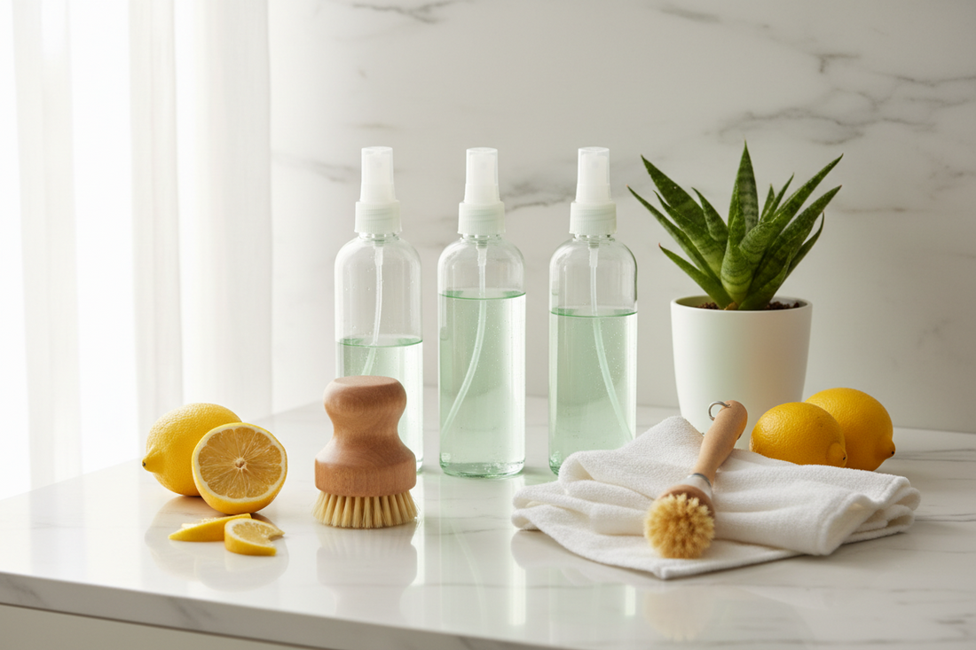 Natural nontoxic cleaning products for a healthier home routine