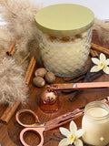 Eco-friendly vanilla eggnog hand-poured candle, 8 oz